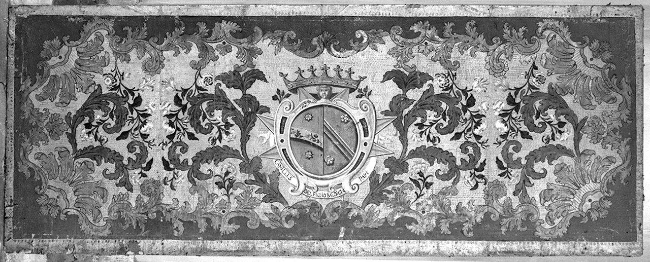 stemma gentilizio della famiglia del Riccio Baldi-Papi (paliotto) - manifattura fiorentina (sec. XVIII)