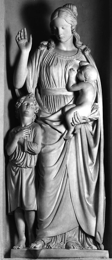 Carità (gruppo scultoreo) di Magi Luigi (metà sec. XIX)