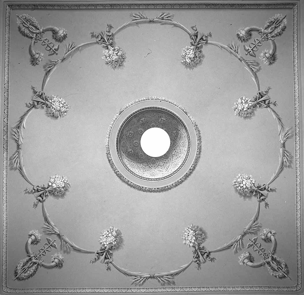 motivi decorativi geometrici e vegetali (soffitto dipinto) - ambito fiorentino (prima metà sec. XIX)