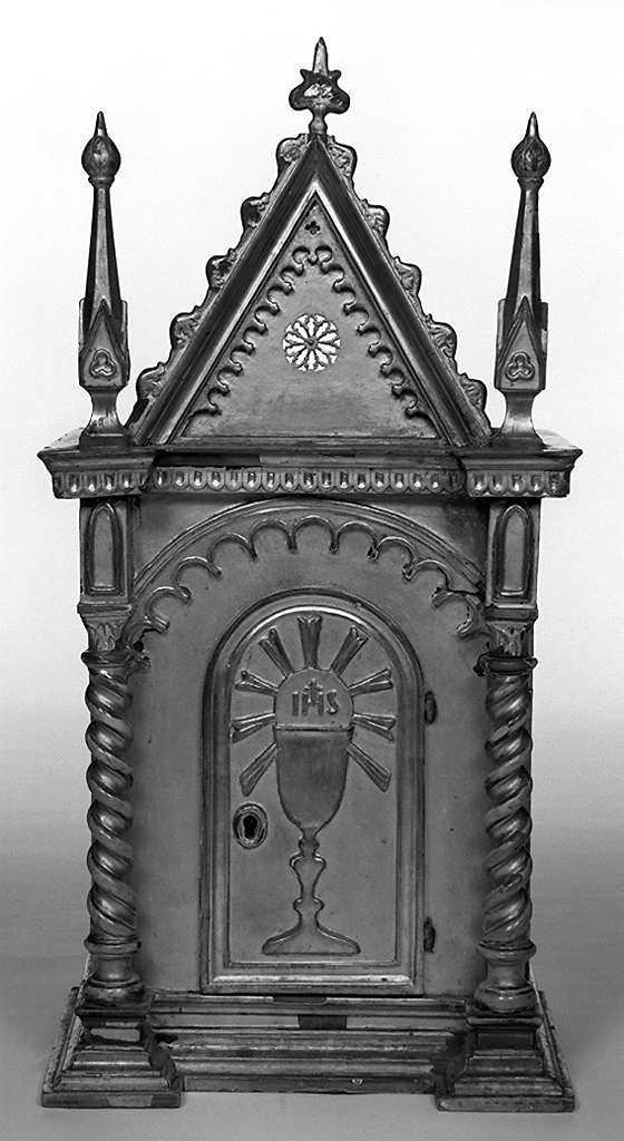 tabernacolo - a frontale architettonico - produzione fiorentina (sec. XIX)