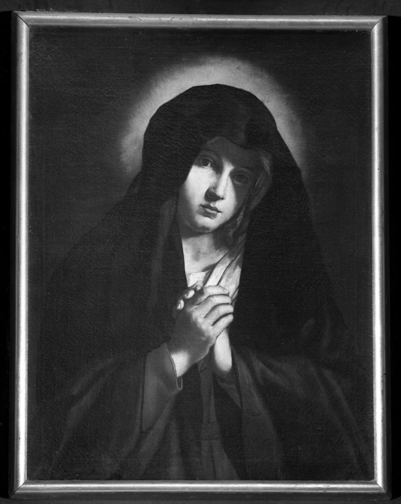 Mater Dolorosa, Madonna Addolorata (dipinto) di Salvi Giovanni Battista detto Sassoferrato (cerchia) (sec. XVII)