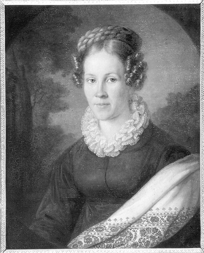 ritratto di donna (dipinto) - ambito francese (primo quarto sec. XIX)