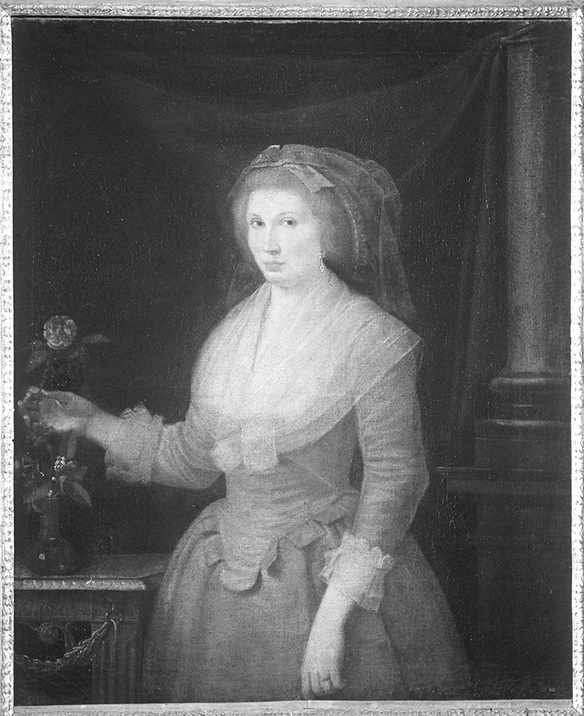 ritratto di donna (dipinto) - ambito toscano (secc. XVIII/ XIX)