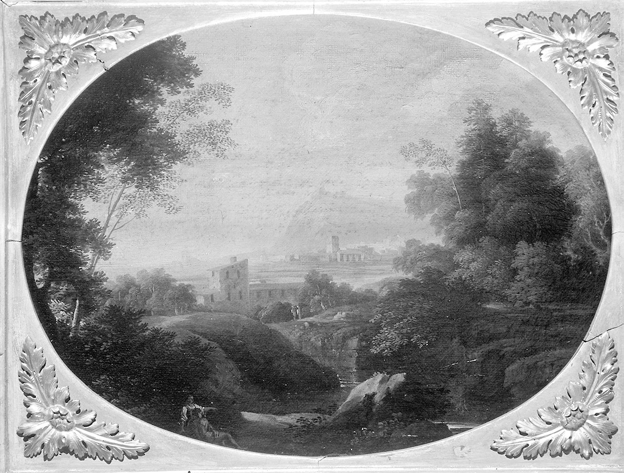 paesaggio con architetture (dipinto) di Van Bloemen Jan Francis detto Orizzonte (cerchia) (prima metà sec. XVIII)