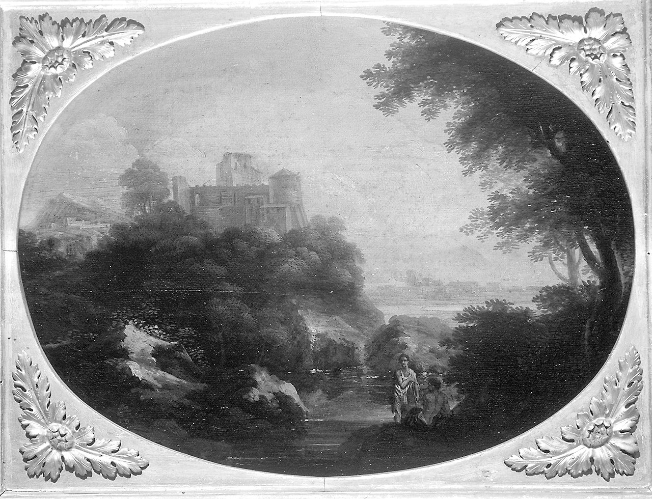 paesaggio con architetture (dipinto) di Van Bloemen Jan Francis detto Orizzonte (cerchia) (prima metà sec. XVIII)
