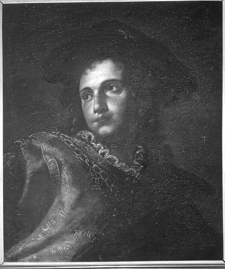 ritratto d'uomo (dipinto) - ambito fiorentino (seconda metà sec. XVII)