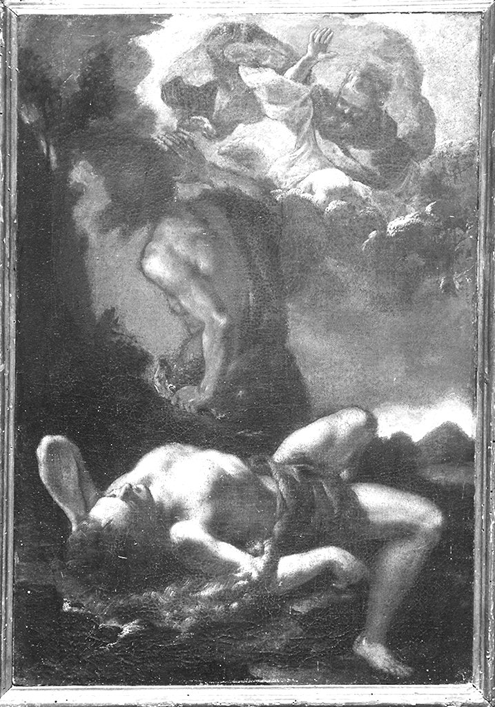 Caino uccide Abele (dipinto) di Rosi Alessandro (attribuito) (ultimo quarto sec. XVII)