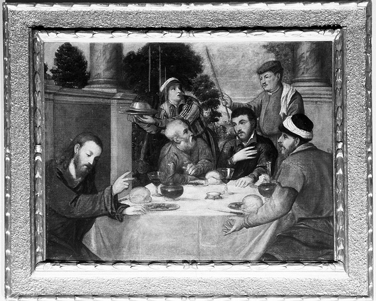 cena in Emmaus (dipinto) - ambito veneto (sec. XVI)