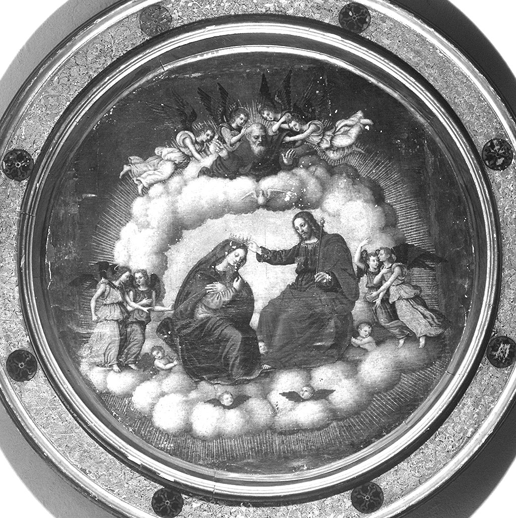 incoronazione di Maria Vergine (dipinto) - ambito marchigiano (primo quarto sec. XVI)
