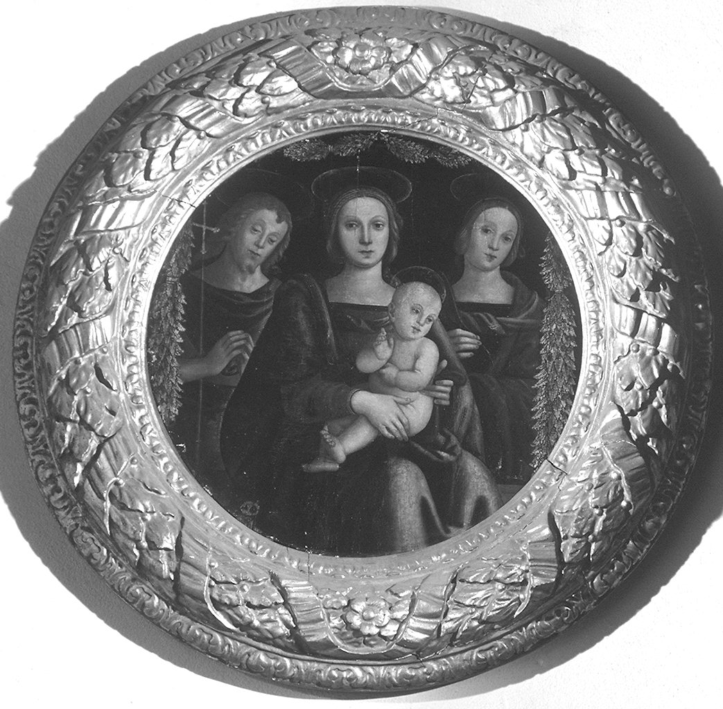 Madonna con Bambino tra San Giovanni Battista e Santa Caterina d'Alessandria (dipinto) - ambito umbro (primo quarto sec. XVI)
