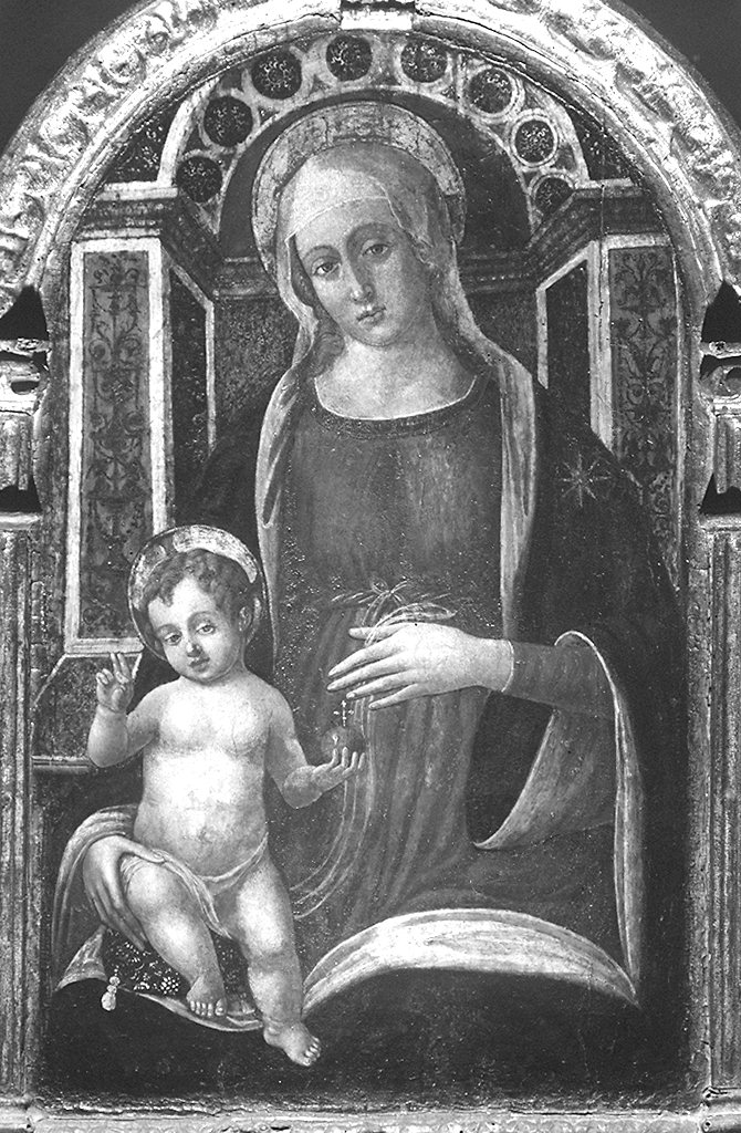 Madonna con Bambino in trono (dipinto) - ambito fiorentino (seconda metà sec. XV)