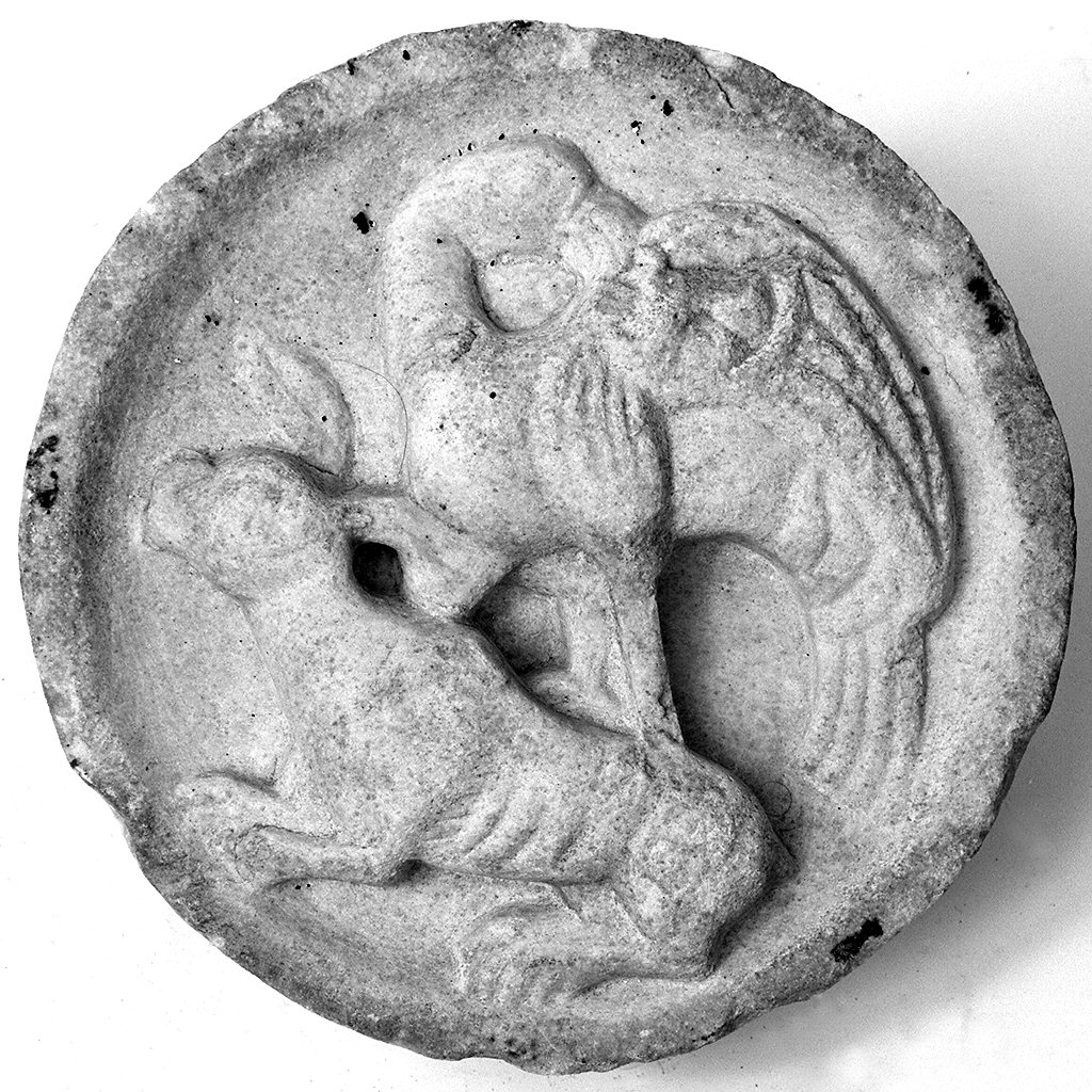 animali e uccelli (rilievo) - produzione veneziana (fine/inizio secc. XII/ XIII)