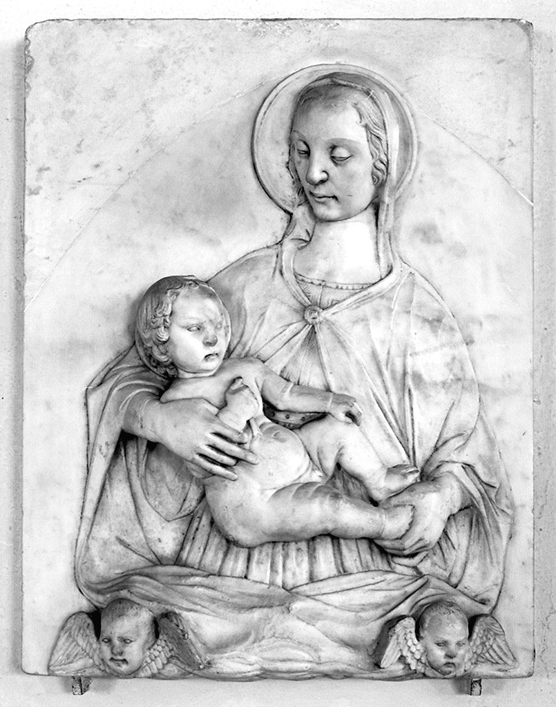 Madonna con Bambino (rilievo) - bottega Italia settentrionale (seconda metà sec. XIX)