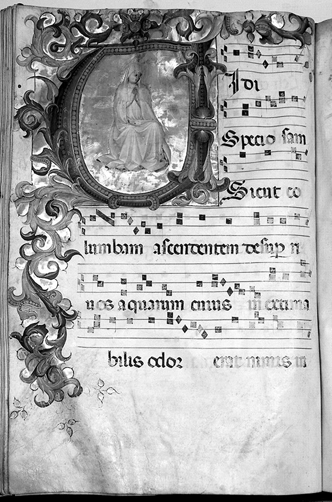 Madonna Assunta (miniatura) di Bartolomeo di Fruosino (sec. XV)