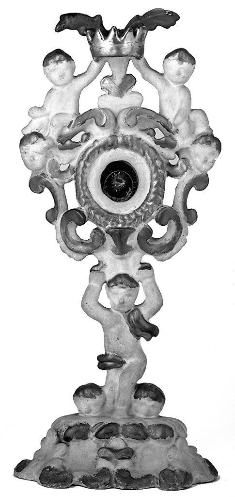 reliquiario - a ostensorio, serie - produzione fiorentina (prima metà sec. XIX)