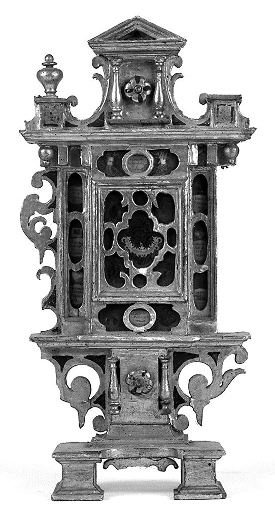 reliquiario - a tabella, serie - bottega toscana (sec. XVIII)
