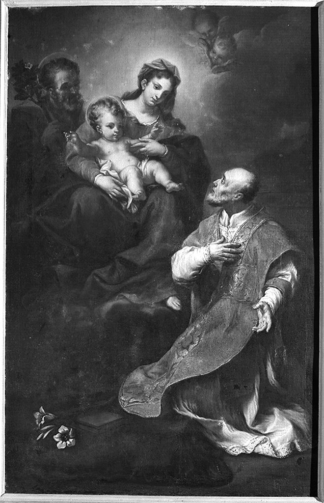 San Filippo Neri ha la visione della Madonna con Bambino (dipinto) - ambito fiorentino (sec. XVII)