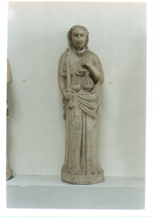 giustizia (statua) - bottega napoletana (fine sec. XIII)