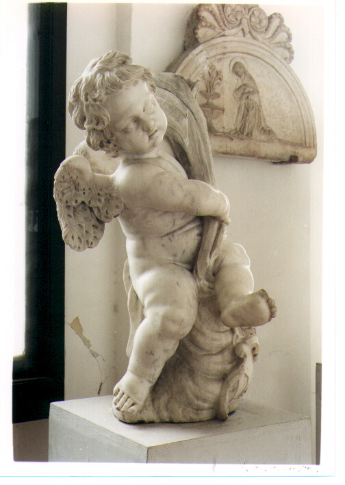 putto alato (statua) - bottega napoletana (prima metà sec. XVIII)