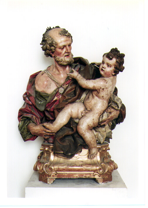 San Giuseppe e Gesù Bambino (reliquiario - a busto) di Picano Giuseppe (sec. XVIII)