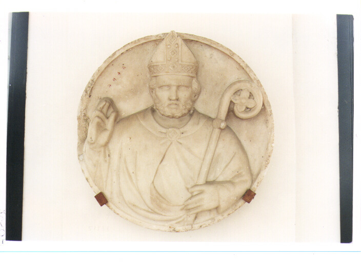 San Martino vescovo (rilievo) di Malvito Tommaso (fine/inizio secc. XV/ XVI)