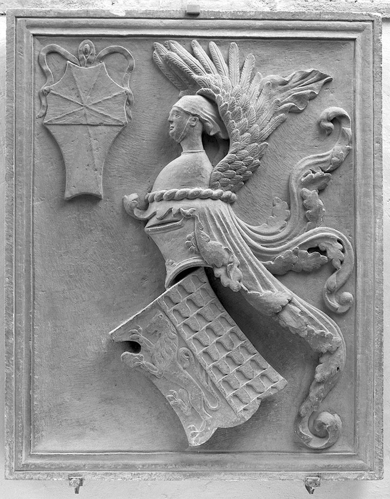 stemma gentilizio (rilievo) - produzione toscana (seconda metà sec. XV)