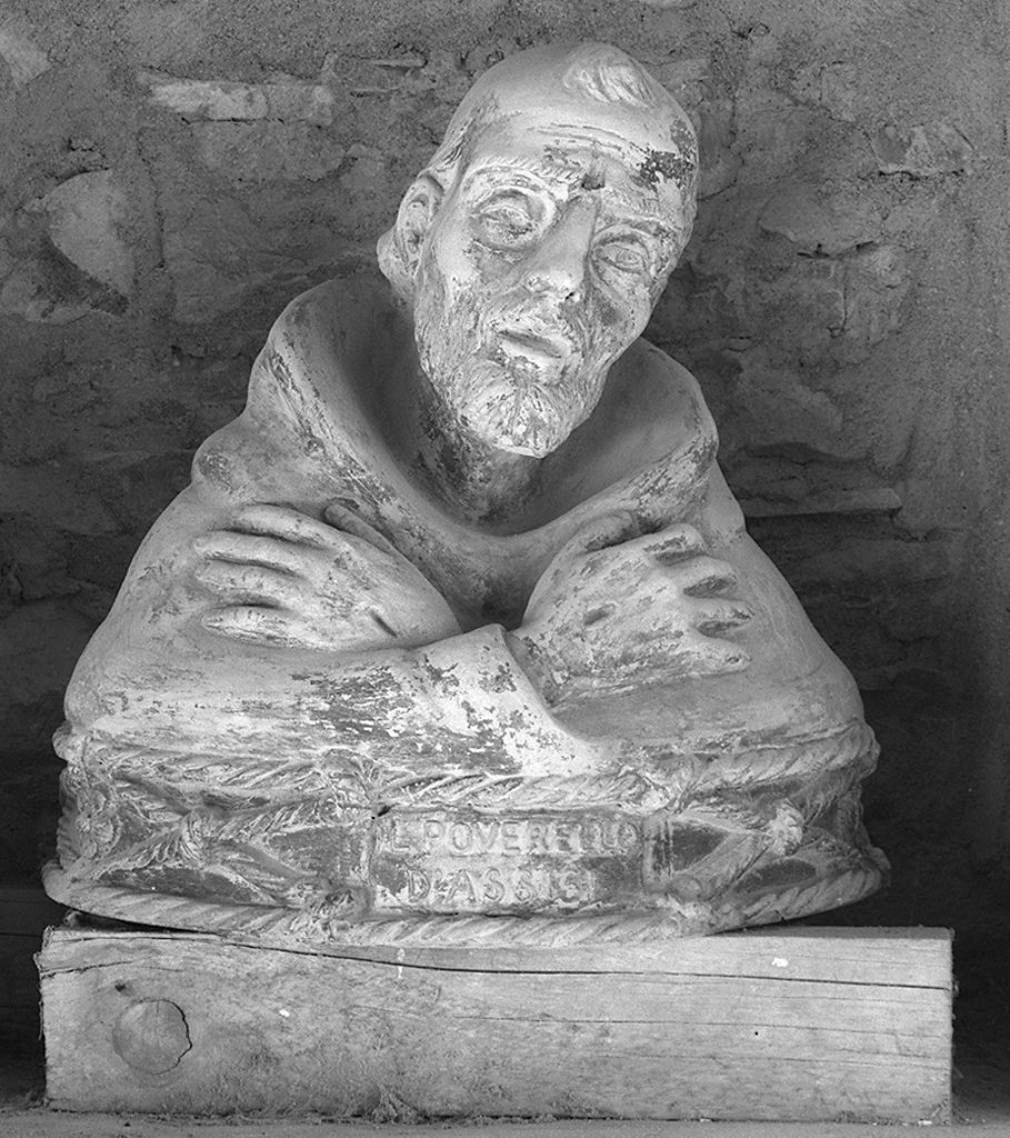 San Francesco d'Assisi (scultura) - ambito toscano (seconda metà sec. XIX)