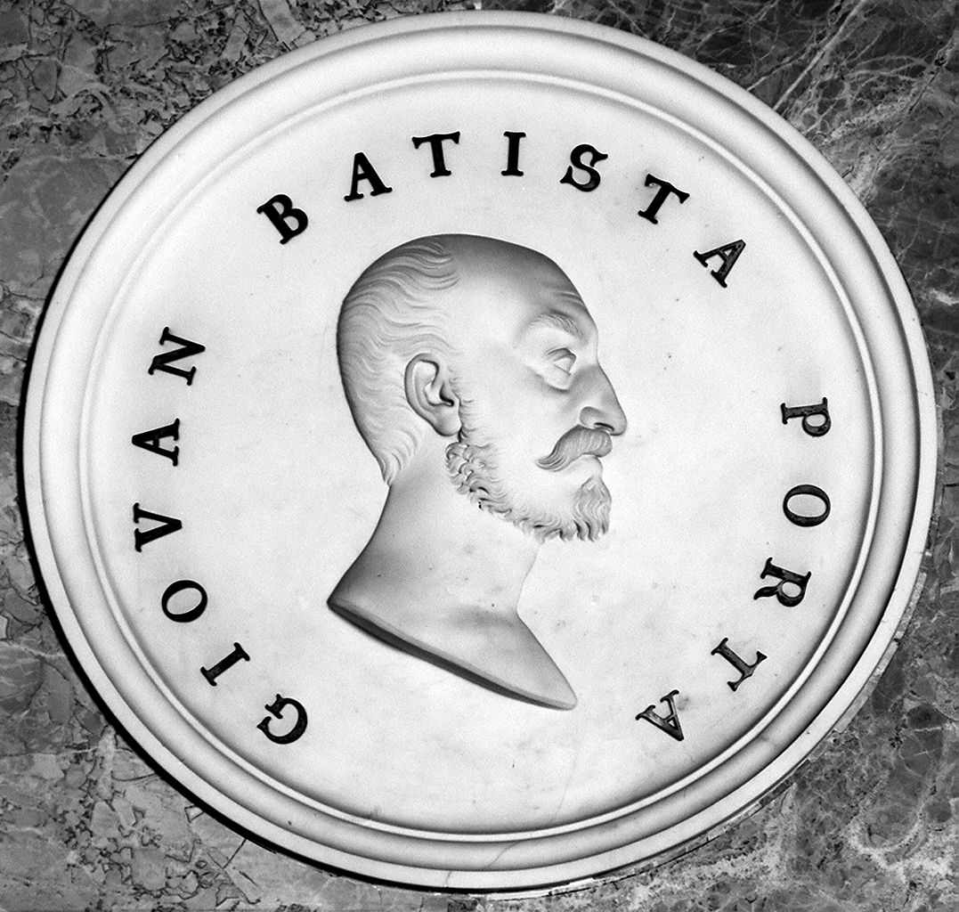 ritratto di Giovan Battista Porta, ritratto d'uomo (rilievo) di Lusini Giovanni (sec. XIX)