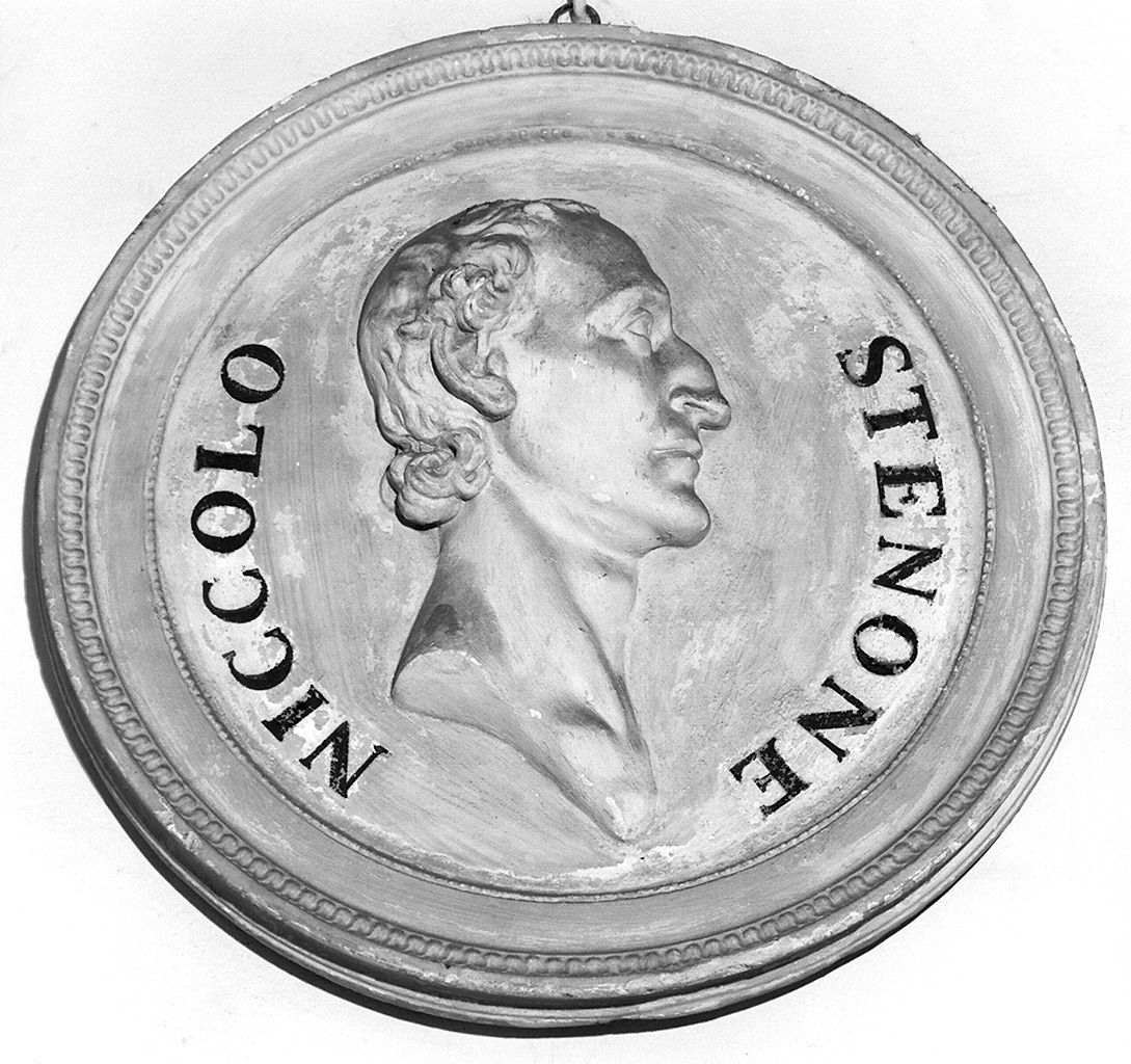 ritratto di Niccolò Stenone, ritratto d'uomo (rilievo) - ambito toscano (sec. XIX)
