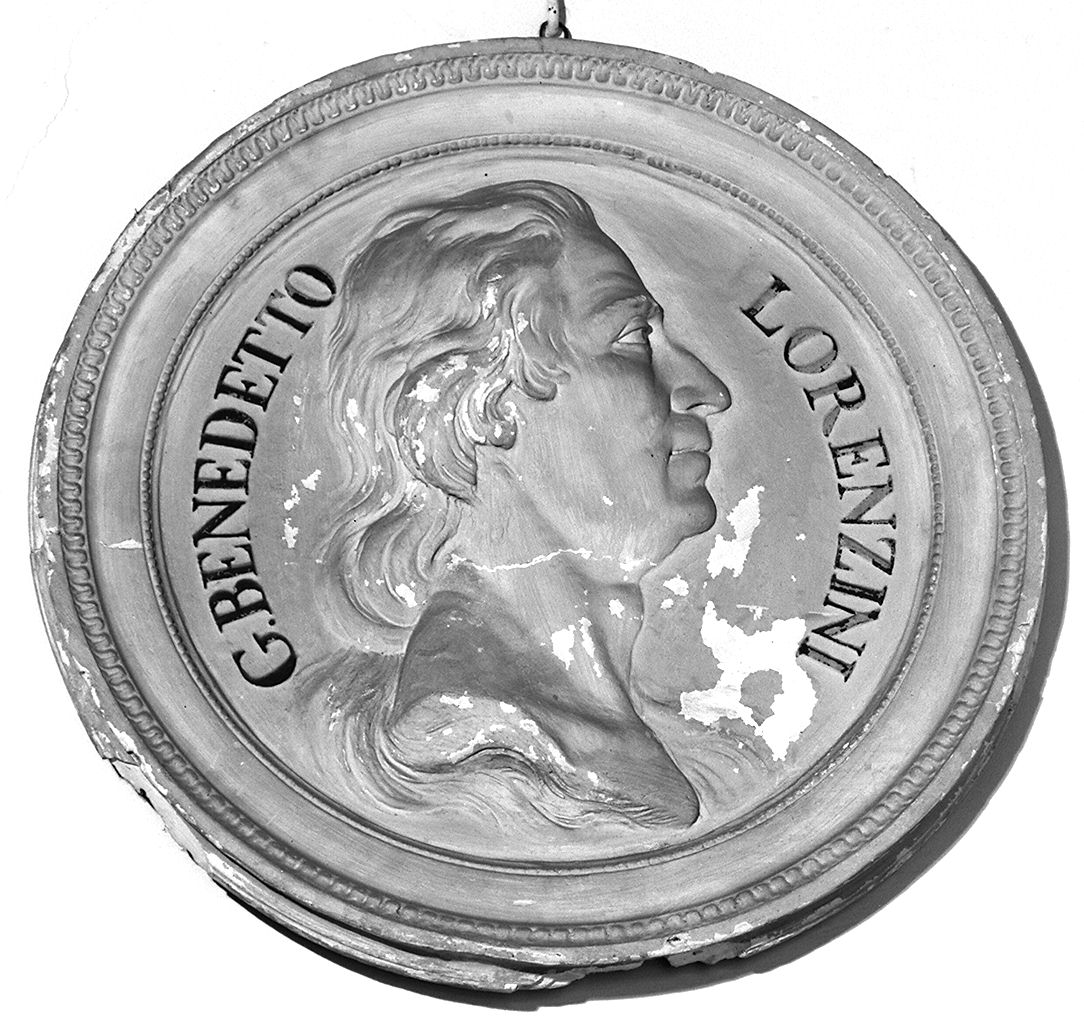 ritratto di Benedetto Lorenzini, ritratto d'uomo (rilievo) - ambito toscano (sec. XIX)