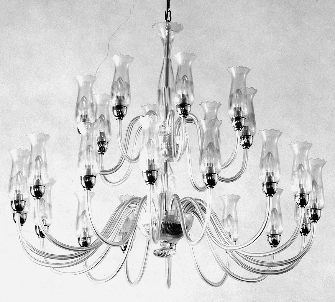 lampadario - a bracci, serie - produzione italiana (secondo quarto sec. XX)