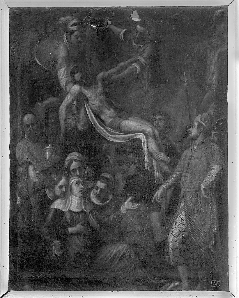 deposizione di Cristo dalla croce (dipinto) di Cresti Domenico detto Passignano (bottega) (secc. XVI/ XVII)