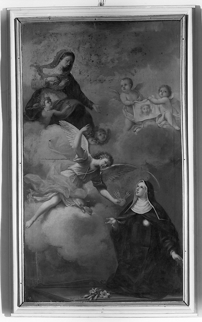 visione di Santa Giuliana Falconieri (dipinto) - ambito fiorentino (sec. XVIII)