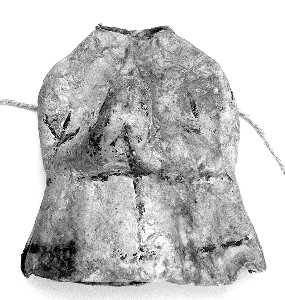 busto maschile posto di tre quarti (ex voto antropomorfo) - valdelsano (secc. XVI/ XIX)