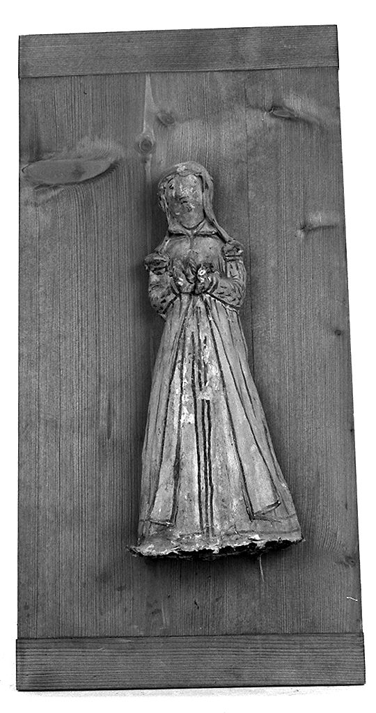 figura femminile orante (ex voto antropomorfo) - valdelsano (secc. XVI/ XIX)