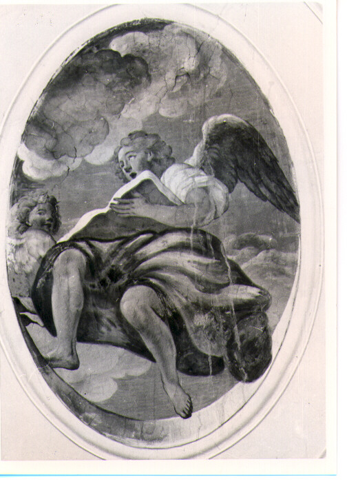 angelo con libro (dipinto) di Lentini B (attribuito) (sec. XVIII)