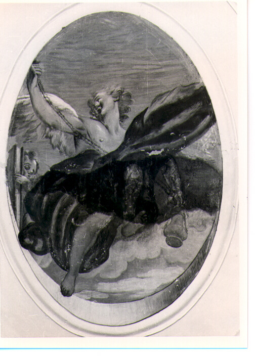 angelo con turibolo (dipinto) di Lentini B (attribuito) (sec. XVIII)