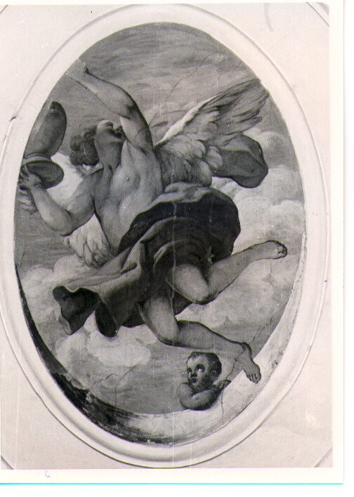 angelo con vaso (dipinto) di Lentini B (attribuito) (sec. XVIII)