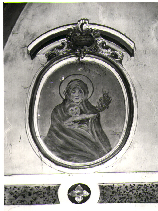 Madonna con Bambino (dipinto, elemento d'insieme) - bottega molisana (metà sec. XIX)