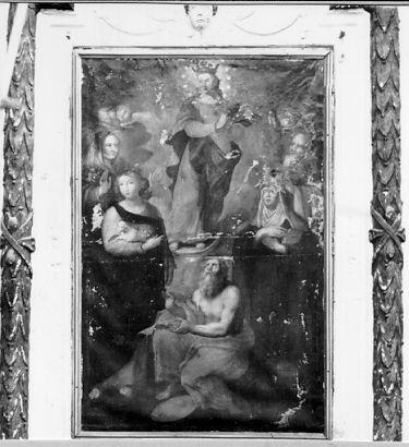Madonna Immacolata e Santi (dipinto) - ambito italiano (sec. XVII)