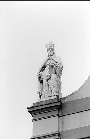 SANT'AGOSTINO (statua) - ambito apuoversiliese (sec. XVIII)