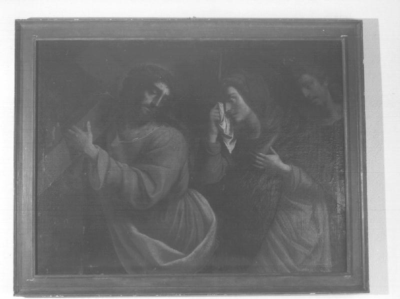 Cristo incontra la Madonna sulla via del Calvario (dipinto) - ambito genovese (seconda metà sec. XVII)
