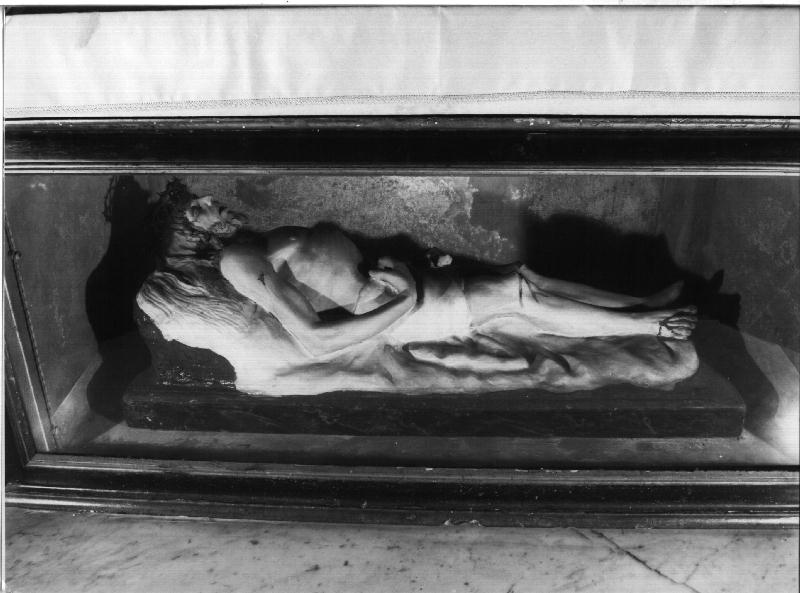 CRISTO MORTO (statua, elemento d'insieme) - PRODUZIONE GENOVESE (secc. XIX/ XX)