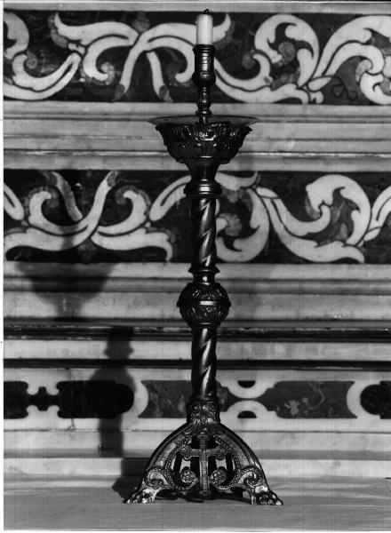 candeliere, elemento d'insieme - PRODUZIONE LIGURE (secc. XIX/ XX)