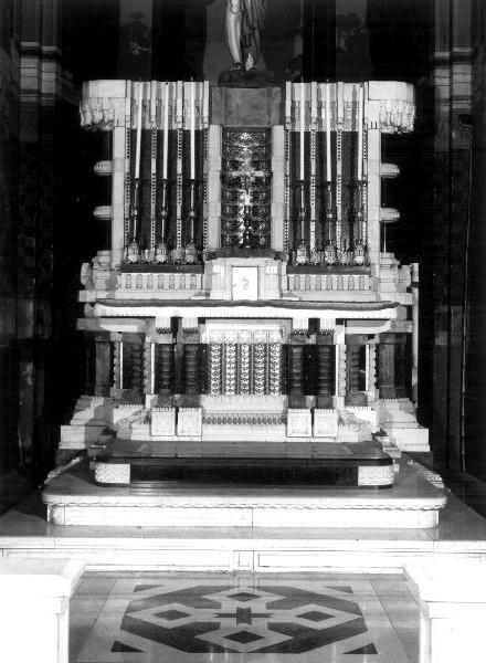 altare, elemento d'insieme di Rovelli Antonio (sec. XX)