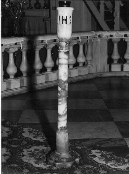 candelabro, opera isolata - bottega ligure (secc. XIX/ XX)