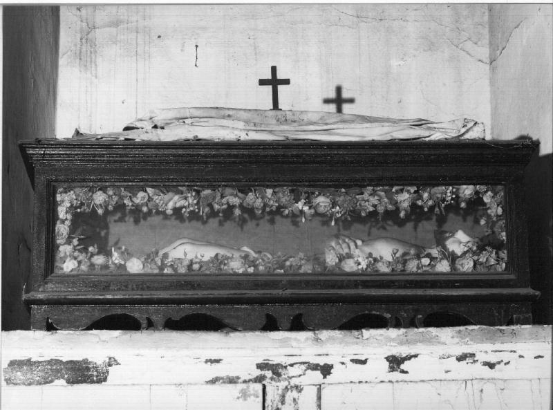 CRISTO MORTO (statua, elemento d'insieme) - PRODUZIONE LIGURE (terzo quarto sec. XIX)