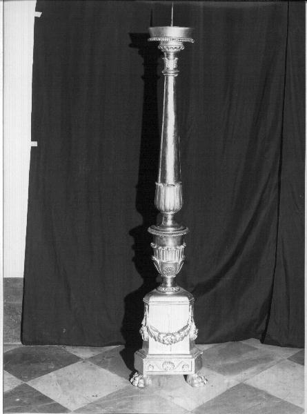 candelabro, coppia - bottega ligure (prima metà sec. XIX)