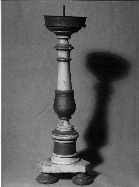 candelabro, coppia - bottega ligure (prima metà sec. XIX)