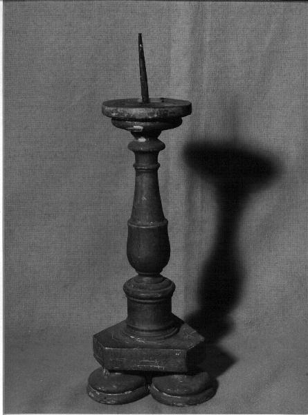 candelabro, opera isolata - bottega ligure (prima metà sec. XIX)